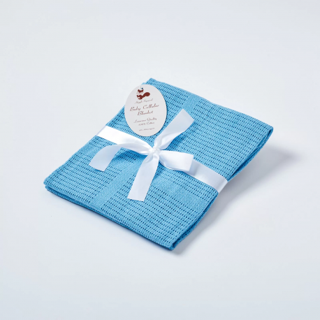 Baby Cellular Blanket Blue