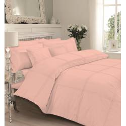 Luxury Hamlet Duvet Set Premium Line Motif Pintuck Quilt Cover - Blush Pink