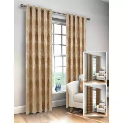 Geneva Mink Eyelet Curtains