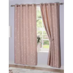 Chartres Beige Eyelet Curtains
