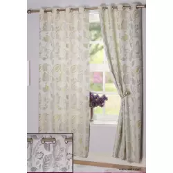 Santa Cruz Lime Eyelet Curtains