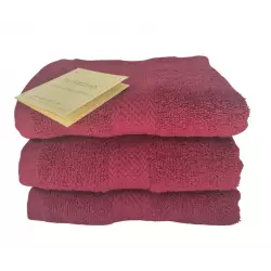 Berry Red Egyptian Cotton Collection 100% Cotton Towels