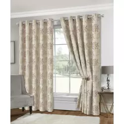 Tuscany Red Eyelet Curtains