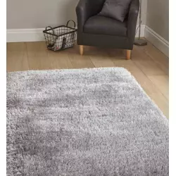 Shaggy Silver Grey 10.5 ft x 7.5 ft