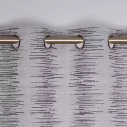 Melbourne Silver Eyelet Curtains