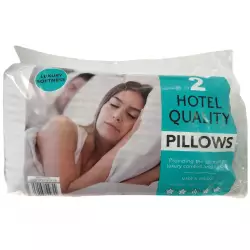 Hotel Quality Satin Stripe Twin Pack Pillows