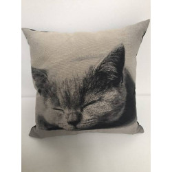 Sleeping Cat Cushion Cover