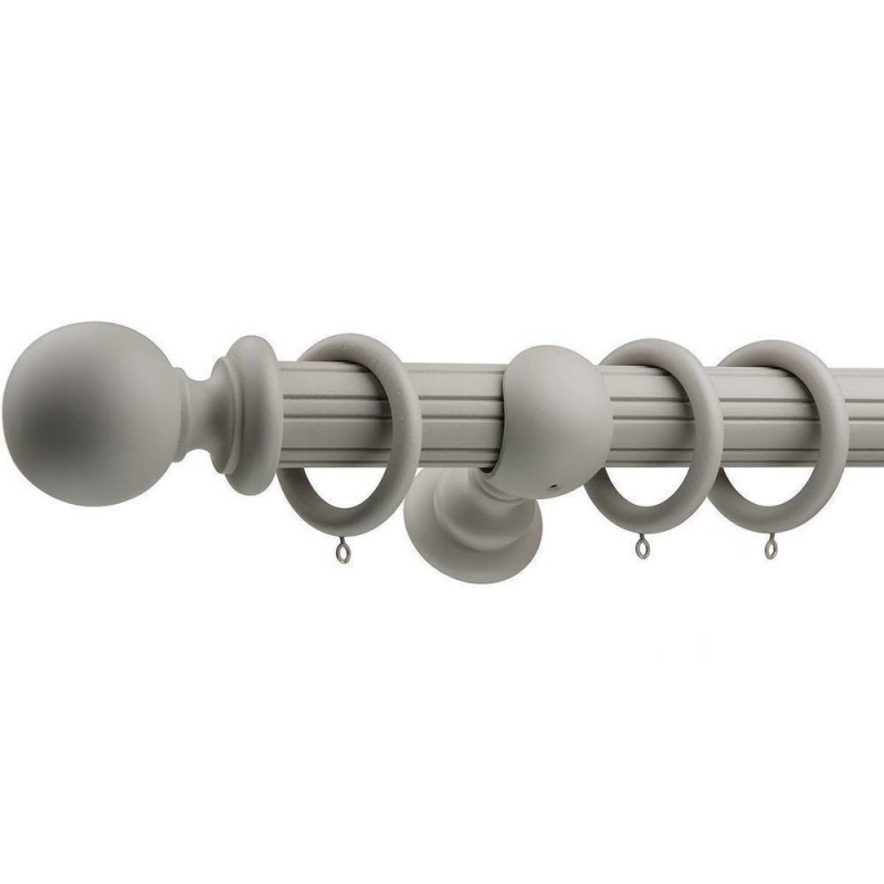 Aristocracy 50mm Countess Kensington Grey Smooth Reeded
