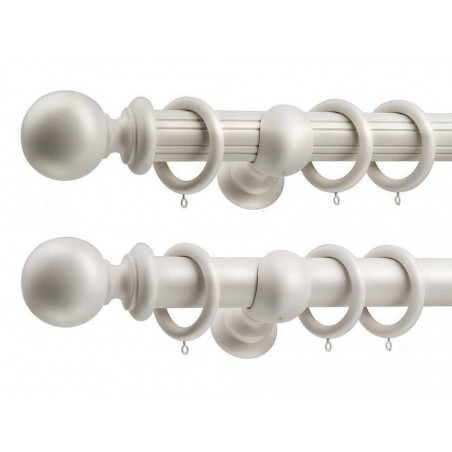 Aristocracy 50mm Complete Countess Windsor White Smooth Reeded