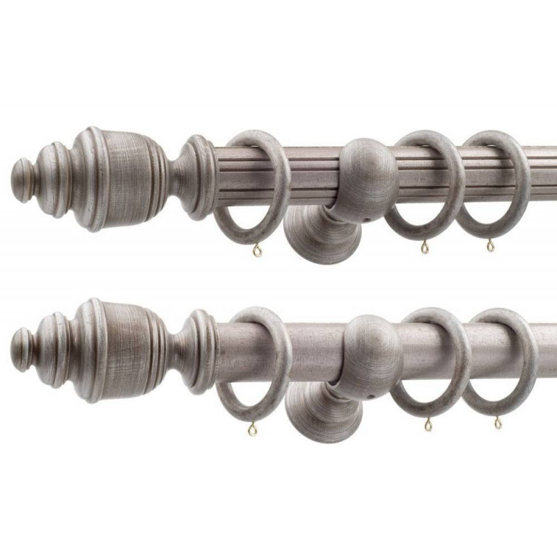 LeRoyale 50mm Complete King Silver Smooth Reeded