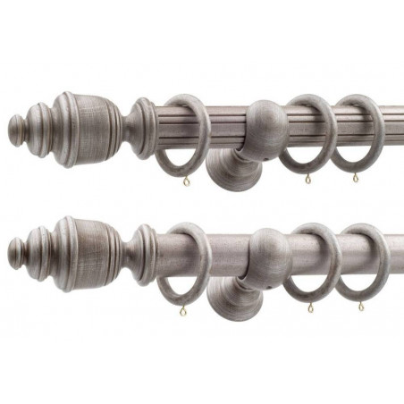 LeRoyale 50mm Complete King Silver Smooth Reeded