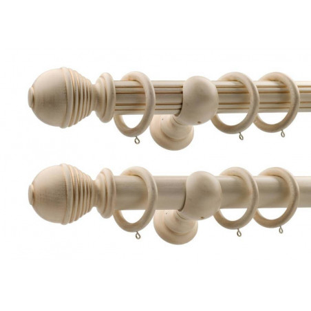 LeRoyale 50mm Complete Prince Antique Cream Smooth Reeded