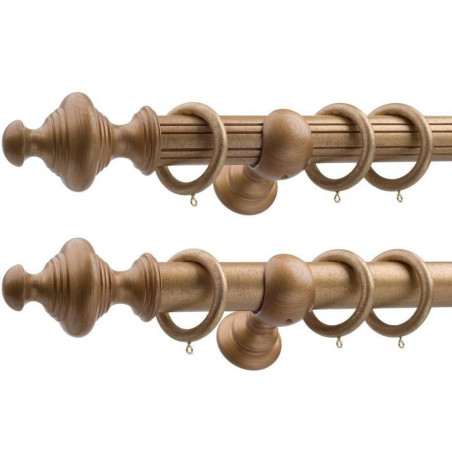 Le Royale 50mm Complete Queen Antique Rust Smooth Reeded