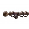 Monarch Antique Walnut 50mm Complete Countess Smooth Reeded