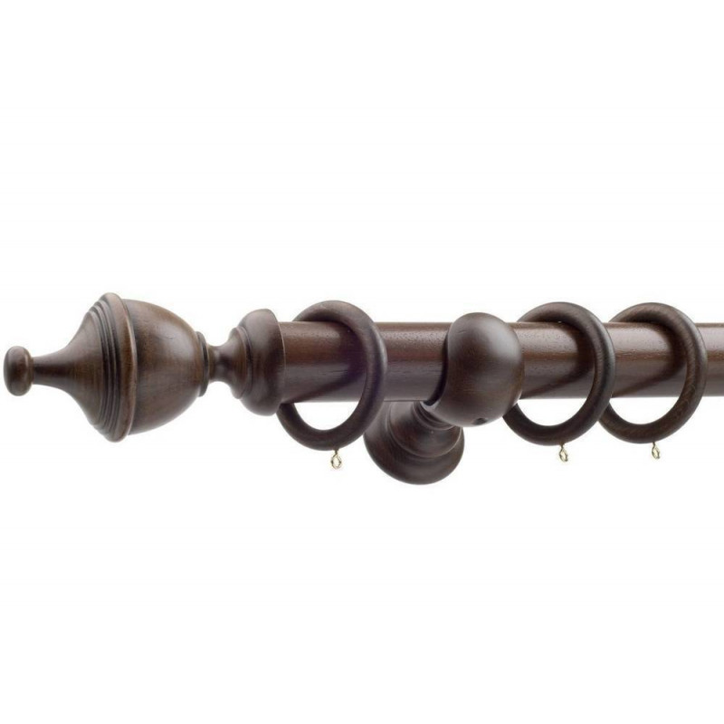Monarch Antique Walnut 50mm Complete Grand Duke Smooth Reeded