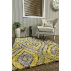 Luxus Teardrop Yellow Grey
