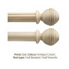 Milan 50mm Antique Cream with Smooth/Reeded Finish