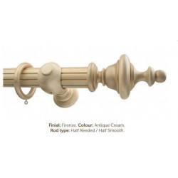 Milan 50mm Firenze Antique Cream with Smooth/Reeded Finish