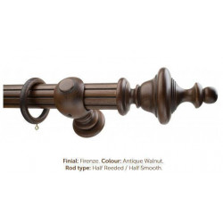 Milan 50mm Firenze Antique Walnut with Smooth/Reeded Finish
