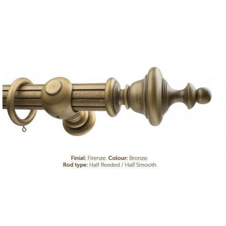 Milan 50mm Firenze Collection Bronze with Smooth/Reeded Finish
