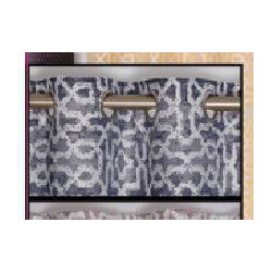 Maze Navy Eyelet Curtains