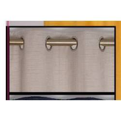 Plush Silver Eyelet Curtains