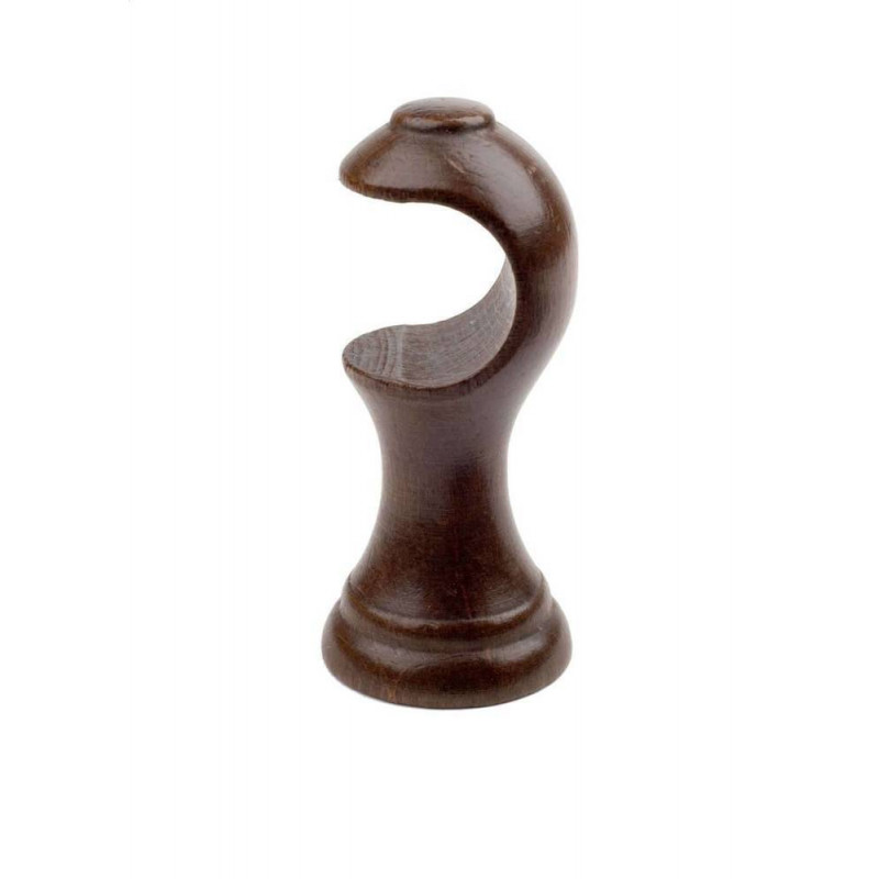 35 mm Walnut Wooden Curtain Pole