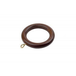 35 mm Walnut Wooden Curtain Pole