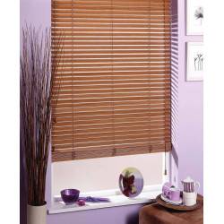 63 mm Slat Pecan Wood Venetian