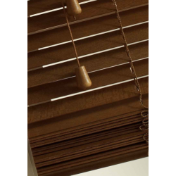 63 mm Slat Walnut Wood Venetian
