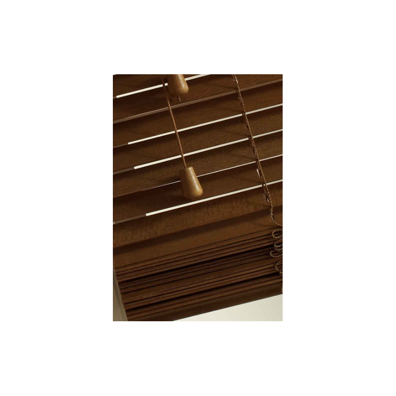 63 mm Slat Walnut Wood Venetian