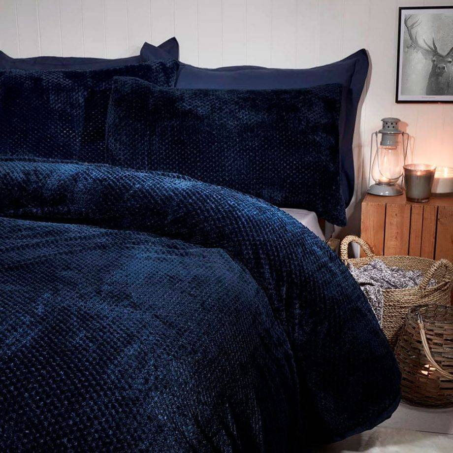 navy teddy bear bedding