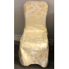 Dining Chair Covers Damask Ivory Cream