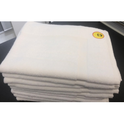 White Floor Bathroom Towels