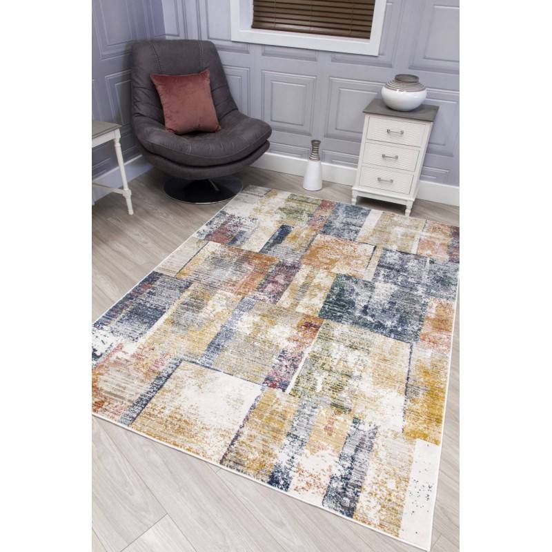 Boho Mosaic Rug Multicolored