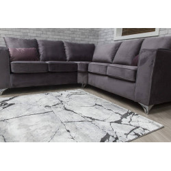 Rococo Glacial Grey Abstract