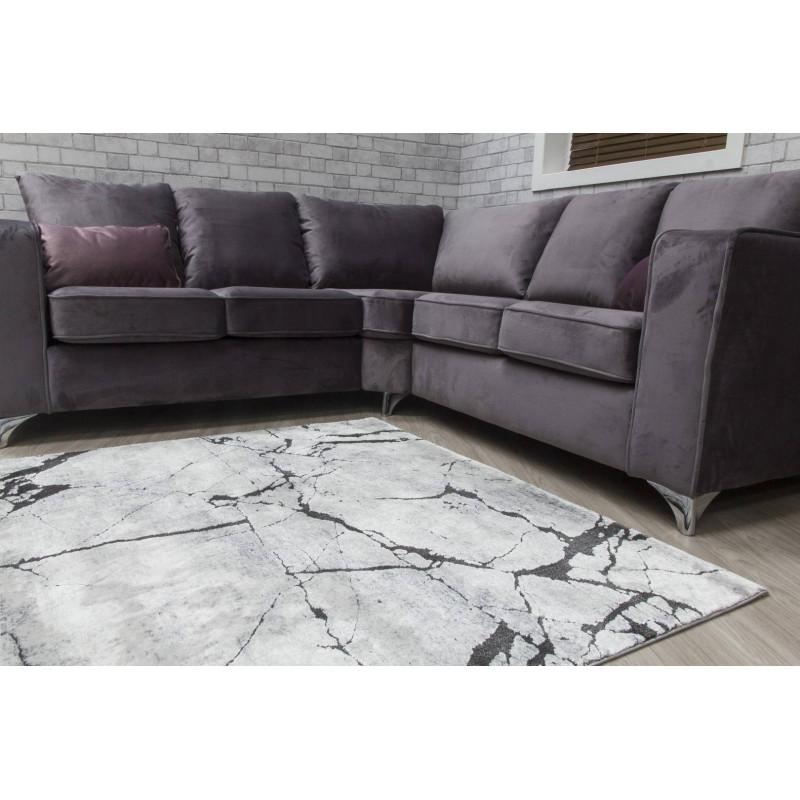 Rococo Glacial Grey Abstract