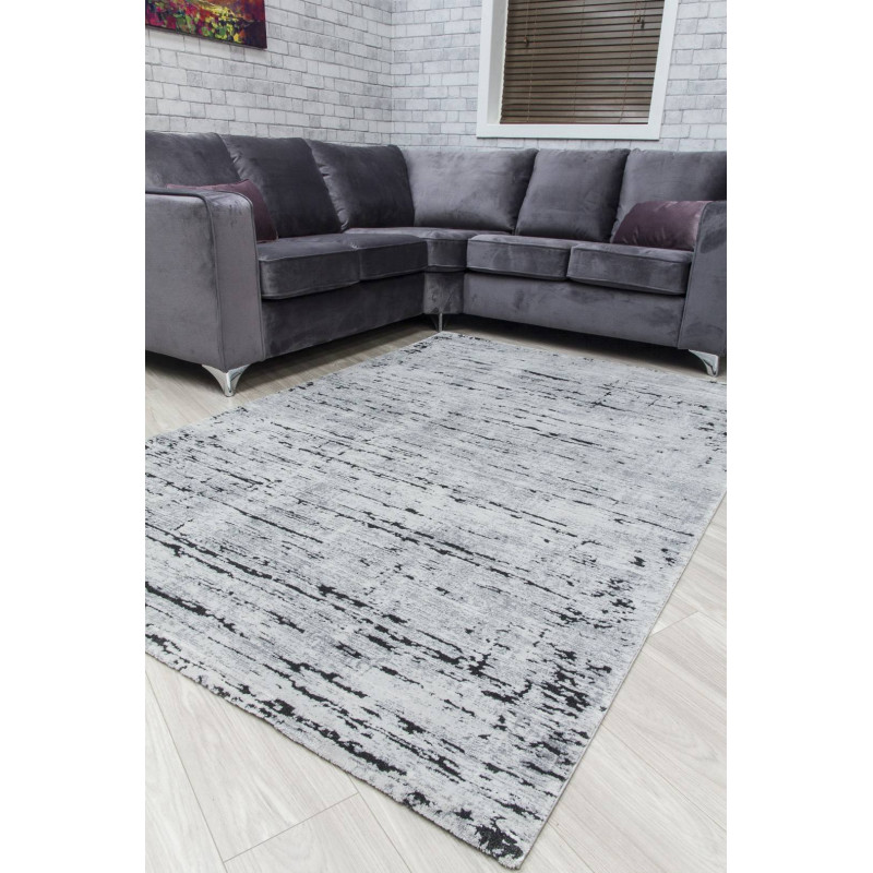 Rococo Crevassi Grey Abstract