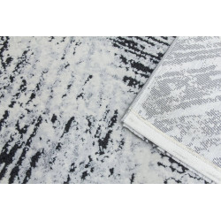 Rococo Feathered Grey Black Abstract