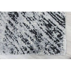 Rococo Feathered Grey Black Abstract