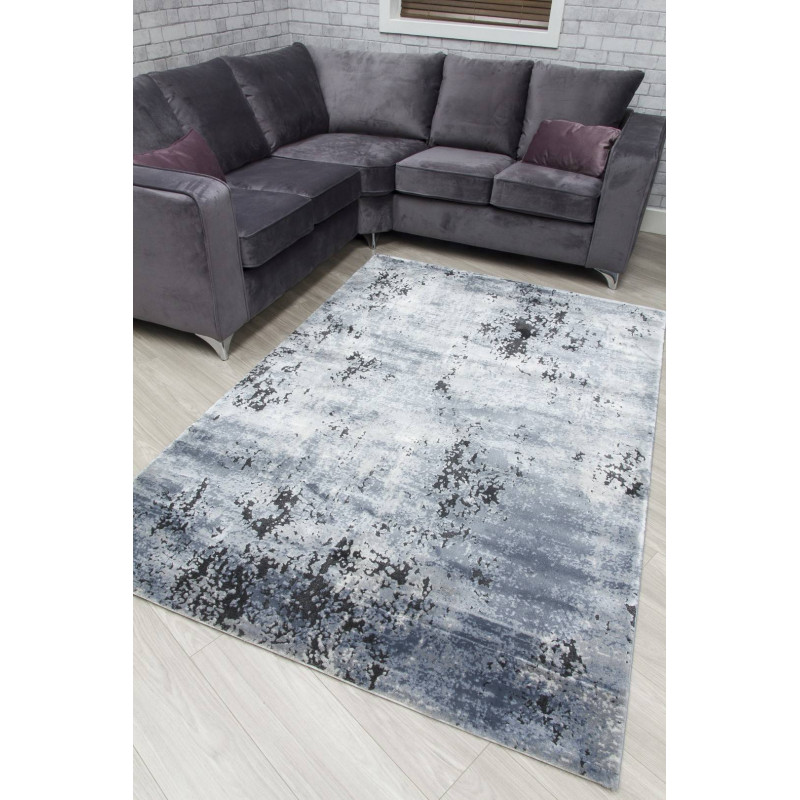 Rococo Shadows Grey Black Abstract