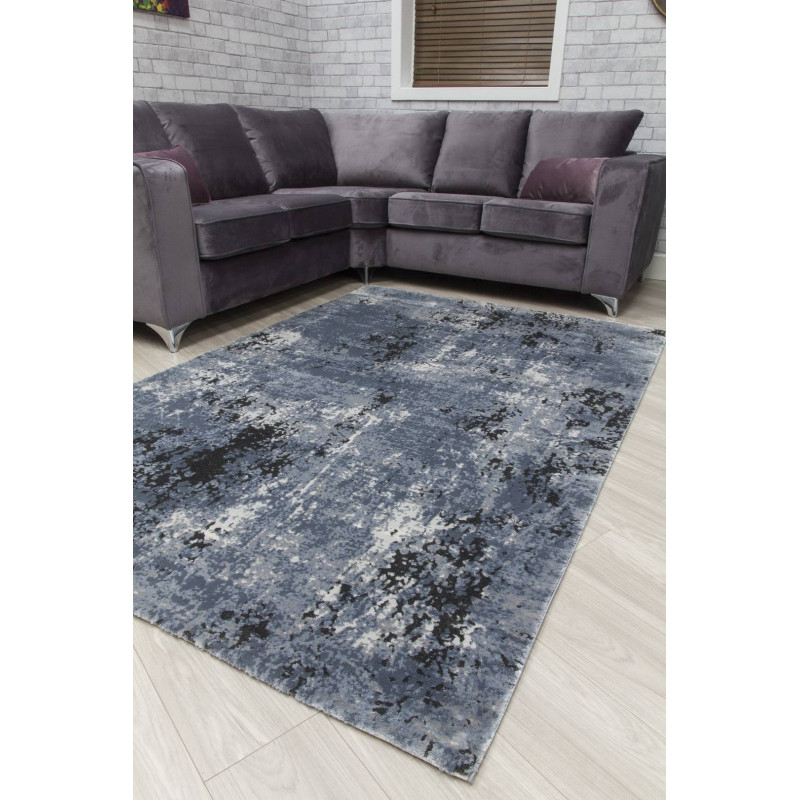 Rococo Shadows Grey Black Abstract