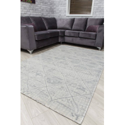Rococo Quadito Grey Cream Abstract