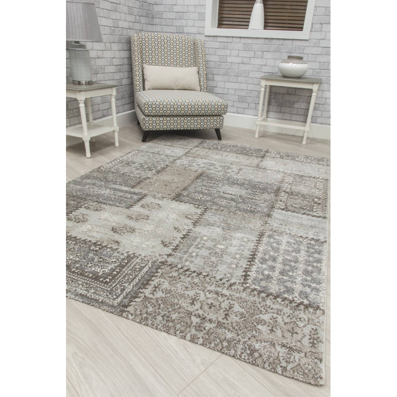 Antika Greige Patchwork