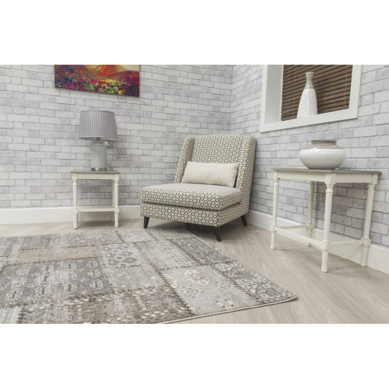 Antika Greige Patchwork