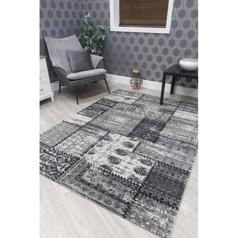 Antika Grey Patchwork