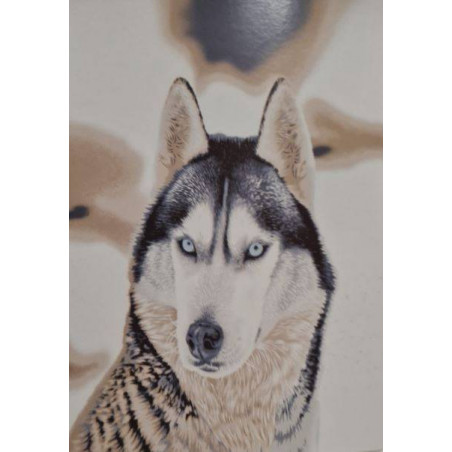 3D White Wolf Mink Throw
