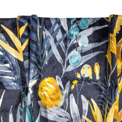 Scatter Box Tasmin Blue Ochre Pencil Pleat