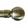 32mm Antique Brass Ball End Extendable Pole