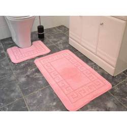Luxurious Bath Mat Sets Pink